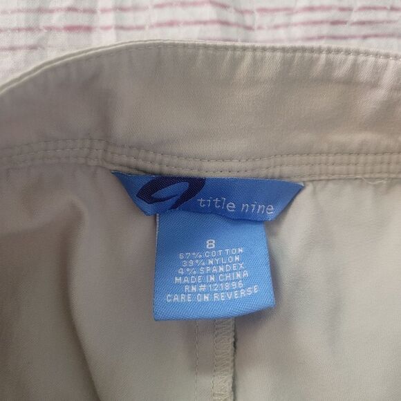 Title Nine Skort With Side Leaf Print Size 8 - Picture 5 of 5